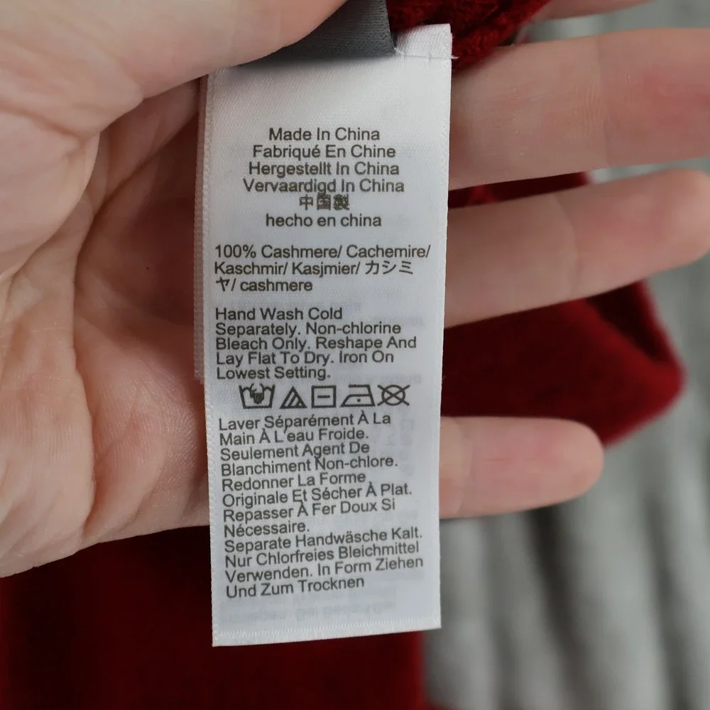 J.Crew Collection Cashmere Track Pants Women M Red Wide Leg Side Stripe $298 NWT - Picture 5 of 16